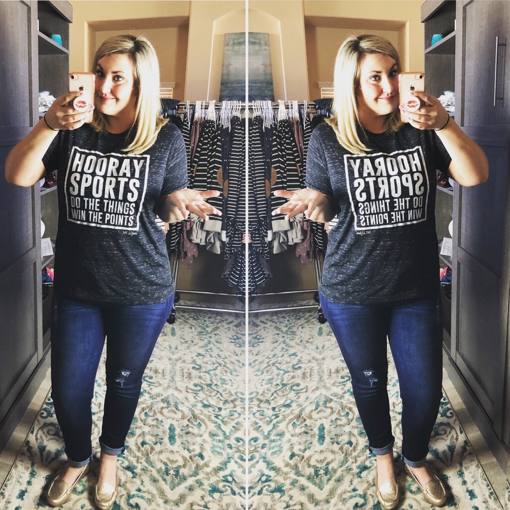 Last one! SMALL Hooray sports sassy tee - Picture 2 of 6